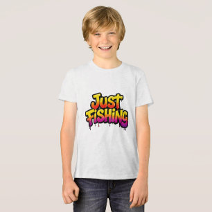 Gewoon Vissen Regenboog Drip Leuk Cadeau voor Viss Tri-Blend Shirt