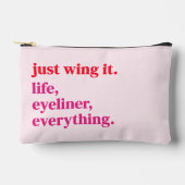 Gewoon vleugel het leven eyeliner alles make-up za etui (Voorkant)