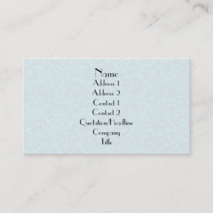 Gewoon vochtig bloempatroon visitekaartje