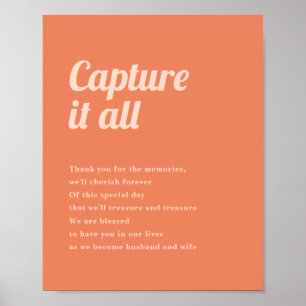 Gewoon voetgangers wegwerpbare cameraland poster