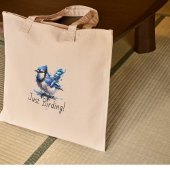 Gewoon vogelen - Blauwe Jay Tote Bag