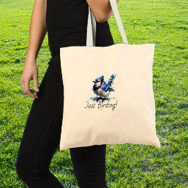 Gewoon vogelen - Blauwe Jay Tote Bag