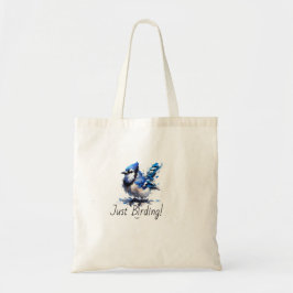 Gewoon vogelen - Blauwe Jay Tote Bag