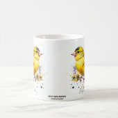 Gewoon vogelte/gele vink Schattige Koffiemok (Center)