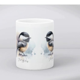 Gewoon vogelte zwart Pet chickadee Koffiemok
