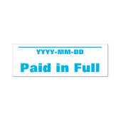 Gewoon "volledig betaald" Rubberstempel Zelfinktende Stempel (Design)