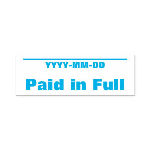 Gewoon "volledig betaald" Rubberstempel Zelfinktende Stempel