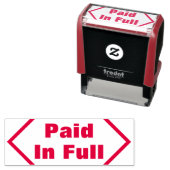 Gewoon "volledig betaald" Rubberstempel Zelfinktende Stempel (In situ)
