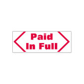 Gewoon "volledig betaald" Rubberstempel Zelfinktende Stempel (Design)