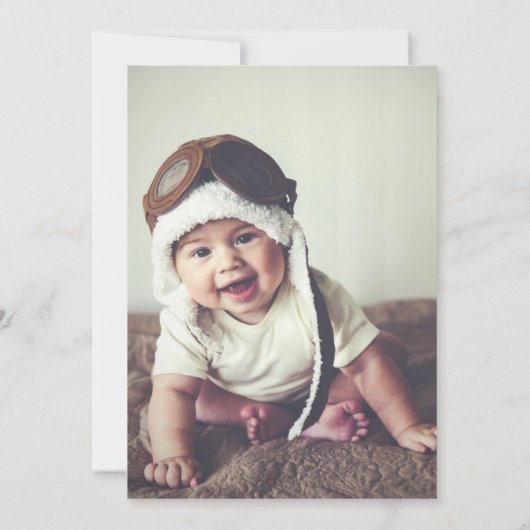 Gewoon volledige uitnodiging voor de fotodoop (Achterkant)