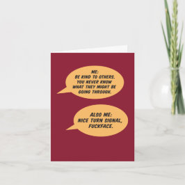 Gewoon voor de lol: wees lief voor anderen kaart
