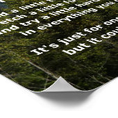 Gewoon voor één dag... Motivatie prijsopgave Poster (Hoek)