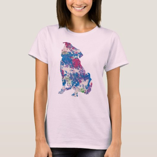 Gewoon voor Gina Art werk van Baxter, Silhouette S T-shirt (Voorkant)
