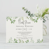 Gewoon voor haar Foliage Cream Modern Vrijgezellen Kaart (Staand voorkant)