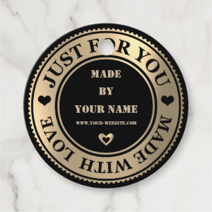 Gewoon voor jou gemaakt met Love Heart Web dank je Bedankjes Labels