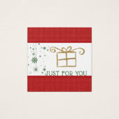 Gewoon voor jou Red Green Gold Cadeau Kaart Certif (Voorkant)
