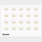 Gewoon voor jullie twee ringen bruiloft hart Stick Sticker (Vel)