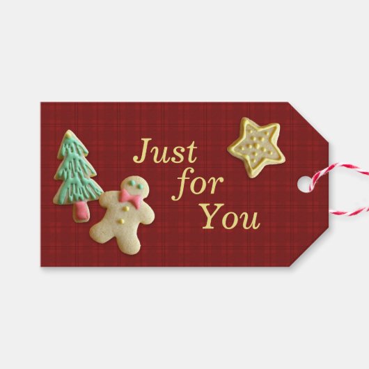 Gewoon voor u Sugar Cookie Custom Cadeaulabel (Voorkant (Horizontaal))