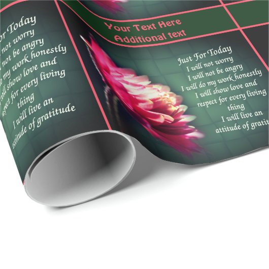 Gewoon voor vandaag Bloem Reiki Inspirerend Cadeaupapier (Rol Hoek)