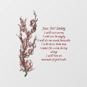 Gewoon voor vandaag Inspirerend gebeden  Raamsticker (Vel)