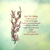 Gewoon voor vandaag Inspirerend gebeden  Raamsticker (Vel 3)