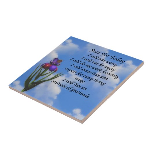 Gewoon voor vandaag Inspirerend gebeden Tegeltje (Zijkant)