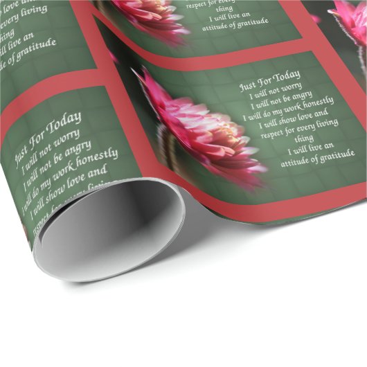 Gewoon voor vandaag Inspirerend Reiki Floral Cadeaupapier (Rol Hoek)