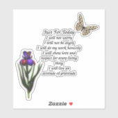 Gewoon voor vandaag Inspirerend sticker (Vel)