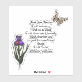 Gewoon voor vandaag Inspirerend sticker