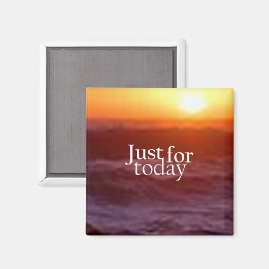 "Gewoon voor vandaag" Magneet (Voorkant / Achterkant)