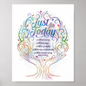 Gewoon voor Vandaag Reiki Principes Voorschriften Poster (Voorkant)