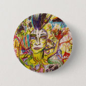 Gewoon vreemd ronde button 5,7 cm (Voorkant)