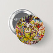 Gewoon vreemd ronde button 5,7 cm (Voorkant /achterkant)