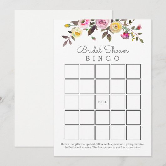Gewoon  Vrijgezellenfeest Bingo Kaarten (Voorkant / Achterkant)