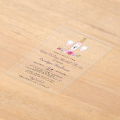 Gewoon Vrijgezellenfeest voor het testen van suike Acryl Uitnodigingen (Laagn)