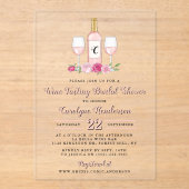 Gewoon Vrijgezellenfeest voor het testen van suike Acryl Uitnodigingen (Voorkant)