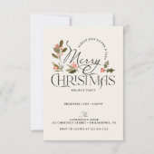 Gewoon vrolijk kerstfeest uitnodiging (Voorkant)