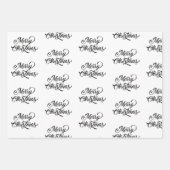 Gewoon vrolijk kerstinpakpapier inpakpapier vel (Voorkant)