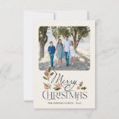 Gewoon vrolijke kerstfoto kaart (Voorkant)