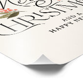 Gewoon vrolijke kerstvakantie foto afdruk (Hoek)