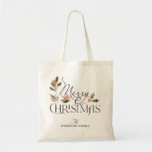 Gewoon vrolijke kerstvakantie tote bag (Voorkant)