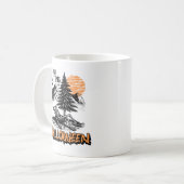 Gewoon wachten op Halloween Skeleton Relax Summer Koffiemok (Voorkant links)