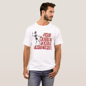 Gewoon wachten op het perfecte Man T-shirt (Voorkant volledig)