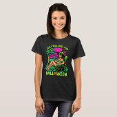 Gewoon wachten tot Halloween Heks op vakantie T-shirt (Voorkant volledig)