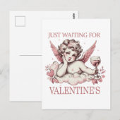 Gewoon wachten tot Valentijn Briefkaart (Voorkant / Achterkant)