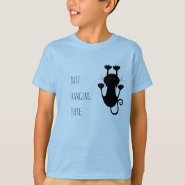 Gewoon wat cartoon van een zwarte kat. t-shirt