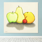 Gewoon wat fruit canvas afdruk (Insitu (Houten vloer))