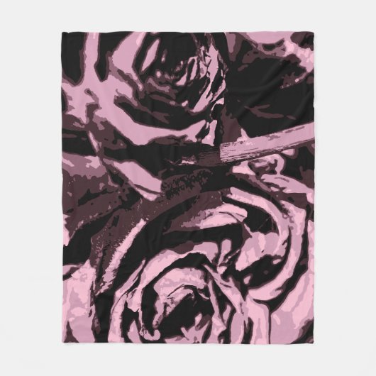Gewoon wat Rozen Fleece Deken (Voorkant)