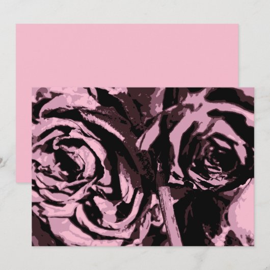 Gewoon wat Rozen Kaart (Voorkant / Achterkant)