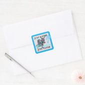 Gewoon water vierkante sticker (Envelop)